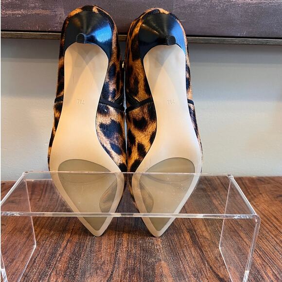 Talbots‎ Iona Leopard Calf Hair Kitten Heel Bootie Size 7 - Picture 8 of 12